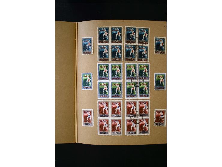 1918/40, umfangreiche ungebrauchte/postfrische und gestempelte Sammlung, teils aufgezogen auf alten Blanko-Blättern und besch