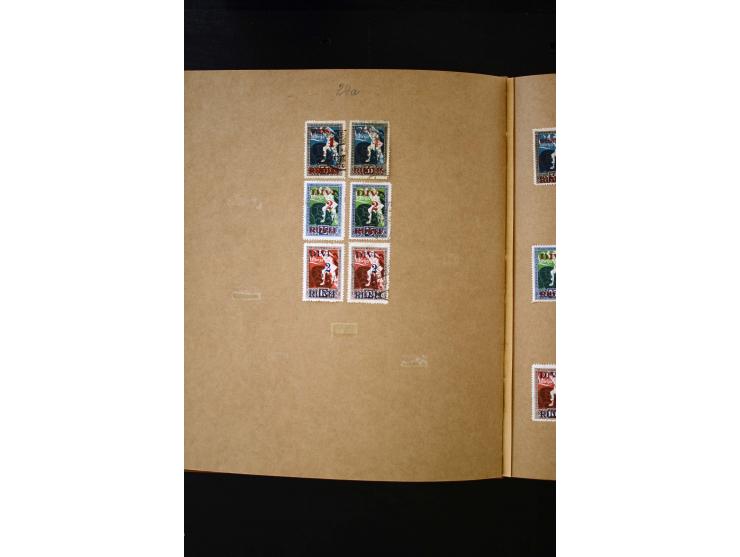 1918/40, umfangreiche ungebrauchte/postfrische und gestempelte Sammlung, teils aufgezogen auf alten Blanko-Blättern und besch