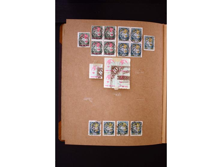 1918/40, umfangreiche ungebrauchte/postfrische und gestempelte Sammlung, teils aufgezogen auf alten Blanko-Blättern und besch