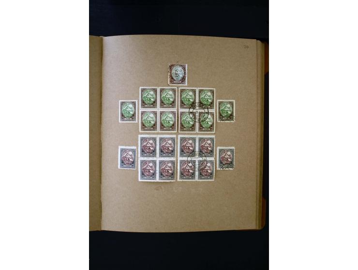 1918/40, umfangreiche ungebrauchte/postfrische und gestempelte Sammlung, teils aufgezogen auf alten Blanko-Blättern und besch