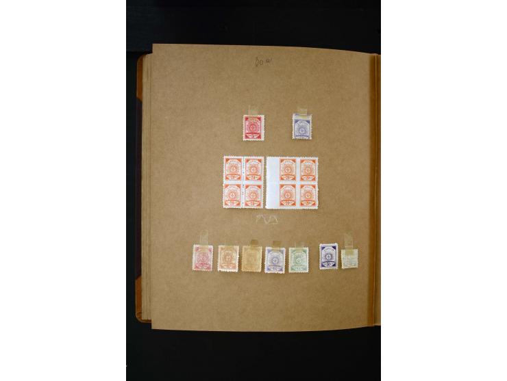 1918/40, umfangreiche ungebrauchte/postfrische und gestempelte Sammlung, teils aufgezogen auf alten Blanko-Blättern und besch