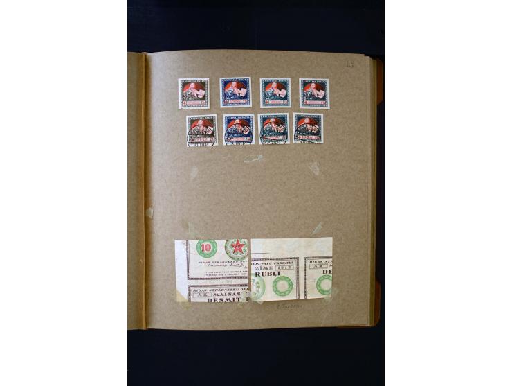 1918/40, umfangreiche ungebrauchte/postfrische und gestempelte Sammlung, teils aufgezogen auf alten Blanko-Blättern und besch