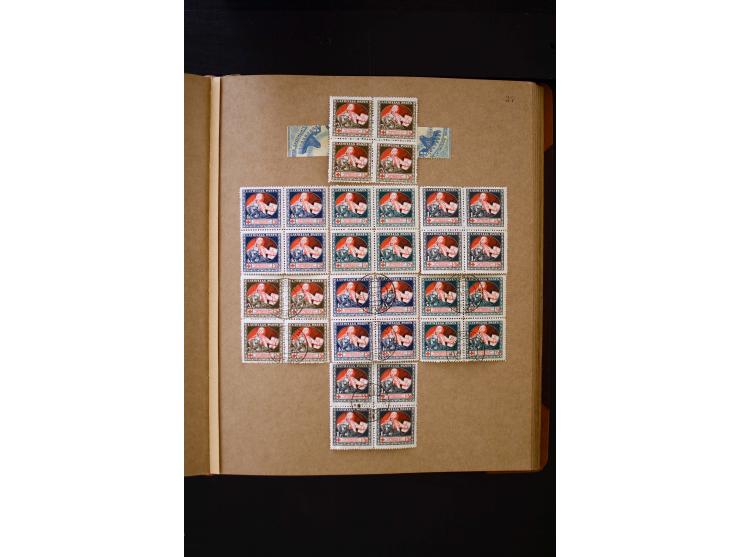 1918/40, umfangreiche ungebrauchte/postfrische und gestempelte Sammlung, teils aufgezogen auf alten Blanko-Blättern und besch