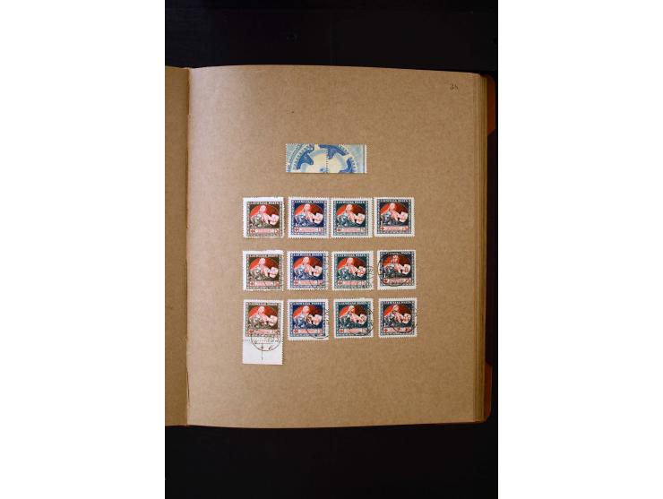 1918/40, umfangreiche ungebrauchte/postfrische und gestempelte Sammlung, teils aufgezogen auf alten Blanko-Blättern und besch
