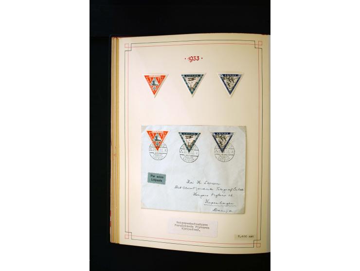 1918/40, umfangreiche ungebrauchte/postfrische und gestempelte Sammlung, teils aufgezogen auf alten Blanko-Blättern und besch