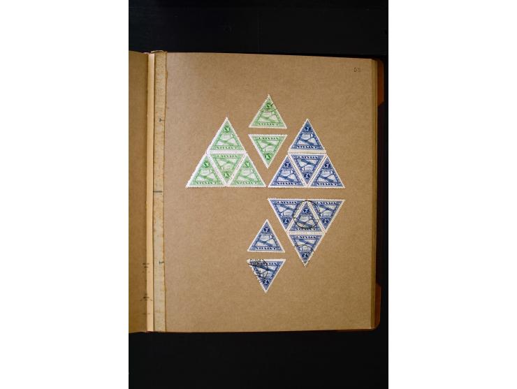 1918/40, umfangreiche ungebrauchte/postfrische und gestempelte Sammlung, teils aufgezogen auf alten Blanko-Blättern und besch