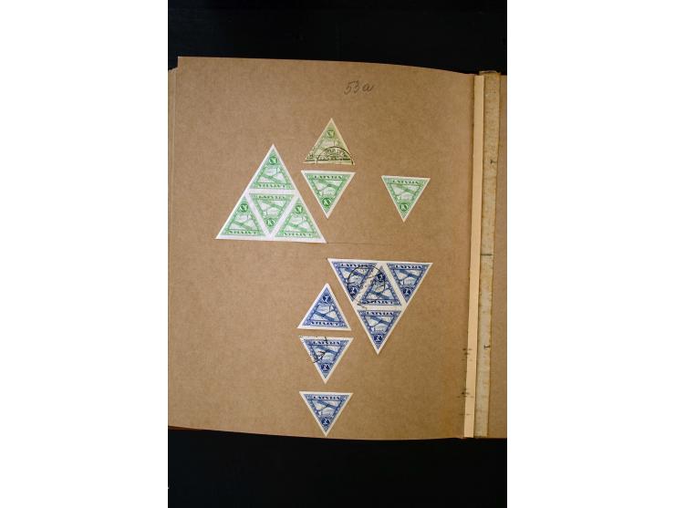 1918/40, umfangreiche ungebrauchte/postfrische und gestempelte Sammlung, teils aufgezogen auf alten Blanko-Blättern und besch