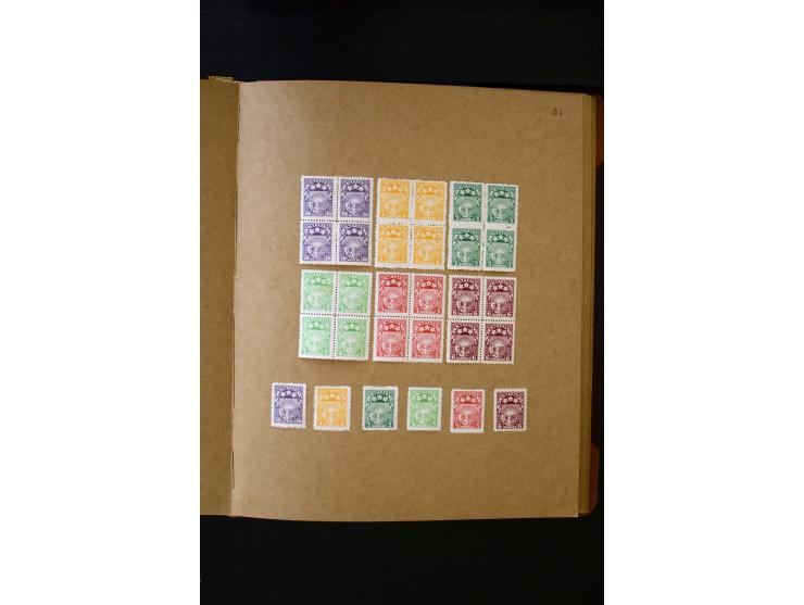 1918/40, umfangreiche ungebrauchte/postfrische und gestempelte Sammlung, teils aufgezogen auf alten Blanko-Blättern und besch