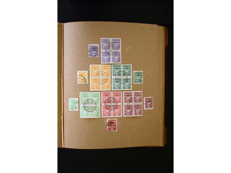 1918/40, umfangreiche ungebrauchte/postfrische und gestempelte Sammlung, teils aufgezogen auf alten Blanko-Blättern und besch