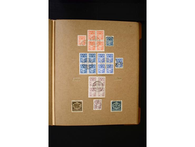 1918/40, umfangreiche ungebrauchte/postfrische und gestempelte Sammlung, teils aufgezogen auf alten Blanko-Blättern und besch