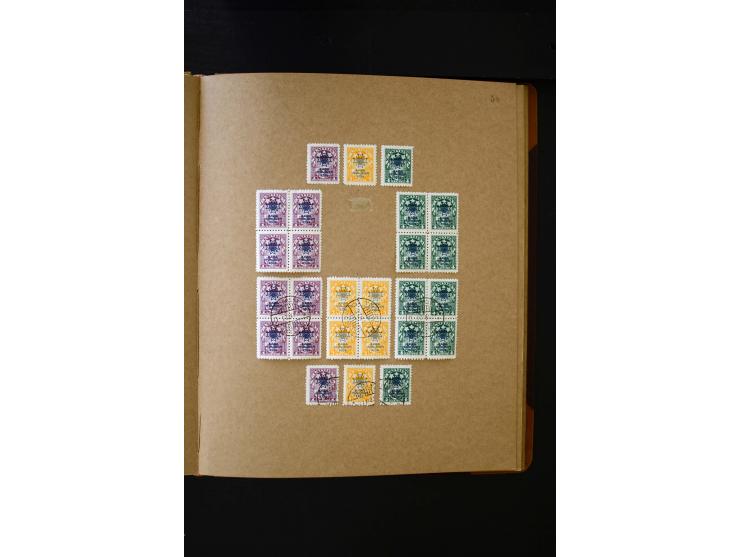 1918/40, umfangreiche ungebrauchte/postfrische und gestempelte Sammlung, teils aufgezogen auf alten Blanko-Blättern und besch