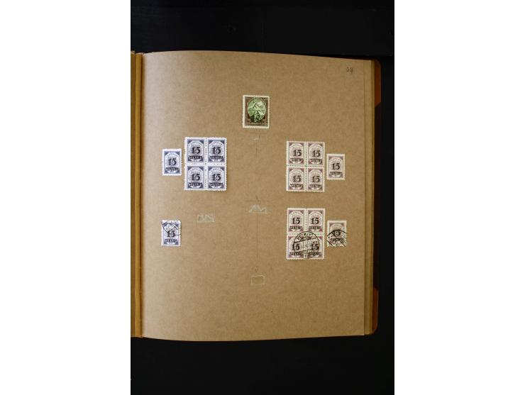 1918/40, umfangreiche ungebrauchte/postfrische und gestempelte Sammlung, teils aufgezogen auf alten Blanko-Blättern und besch