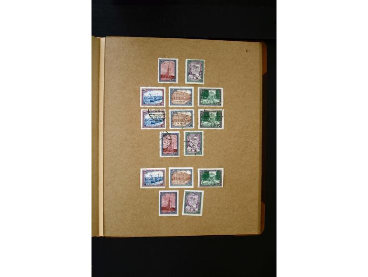 1918/40, umfangreiche ungebrauchte/postfrische und gestempelte Sammlung, teils aufgezogen auf alten Blanko-Blättern und besch