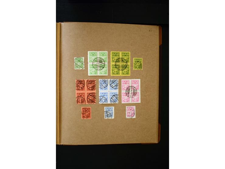 1918/40, umfangreiche ungebrauchte/postfrische und gestempelte Sammlung, teils aufgezogen auf alten Blanko-Blättern und besch