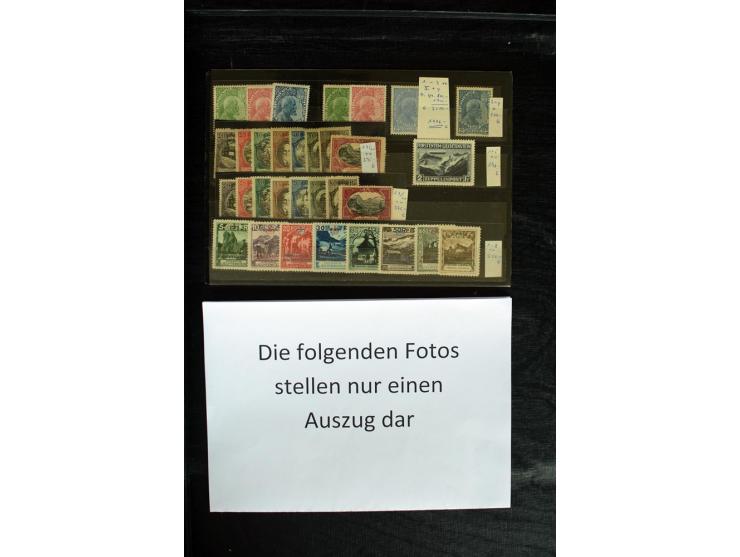 1912/2003, postfrischer, ungebrauchter und gestempelter Bestand mit u.a. Mi.-Nr. 82-89 (2), 108-13 (3), 140-42 (2), 304-05B (