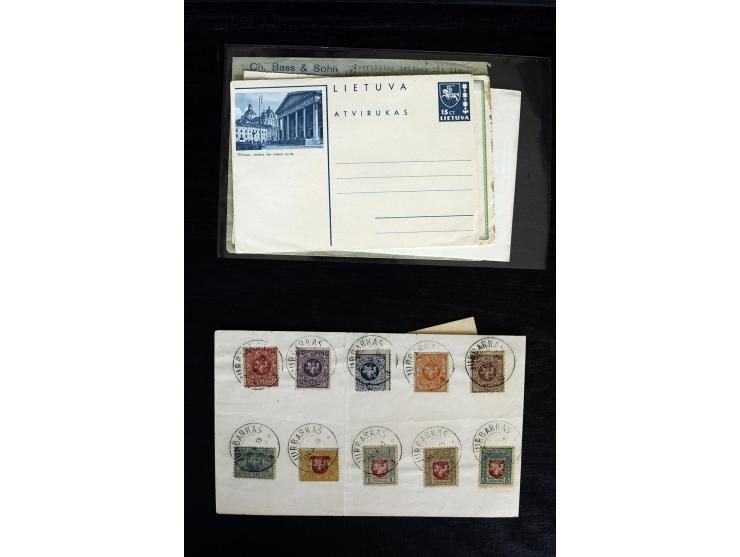 1919/39, 15 Briefe bzw. Vorderseiten, dabei Flugpost, zwei Probedruck-Freistempler sowie ein Sonderstempel und ein Wertbrief,