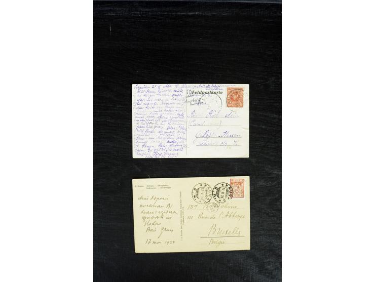 1919/39, 15 Briefe bzw. Vorderseiten, dabei Flugpost, zwei Probedruck-Freistempler sowie ein Sonderstempel und ein Wertbrief,