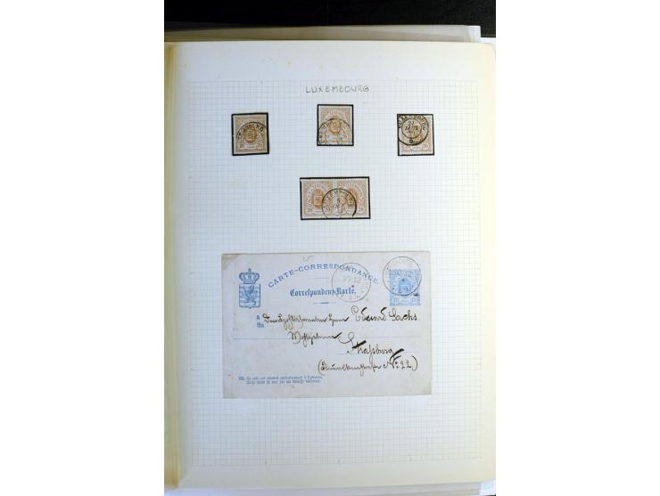 1852/1920 (ca.), interessante Partie mit allein über 100 Werten der ersten Ausgabe