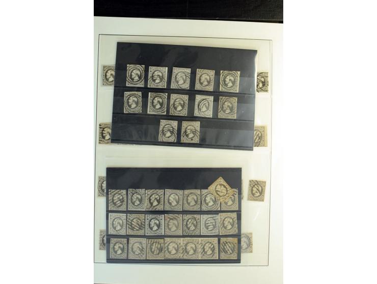 1852/1920 (ca.), interessante Partie mit allein über 100 Werten der ersten Ausgabe