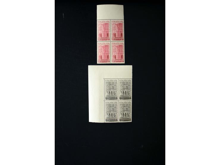 1938/57, postfrische und gestempelte Partie, dabei postfrisch u.a. Mi. Bl. 7 (3), Nr. 478-83 (9), 555-57 (2) und 572-74 (4), 