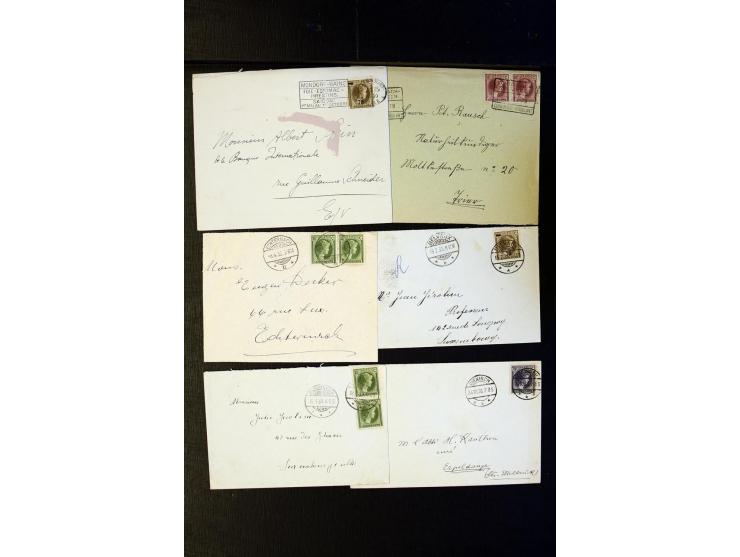 1910/57 (ca.),etwa 270 Briefe und Karten, dabei u.a. gute FDC wie Mi. 423-26 (2), 468-73 (2), 478-83 und 488-89