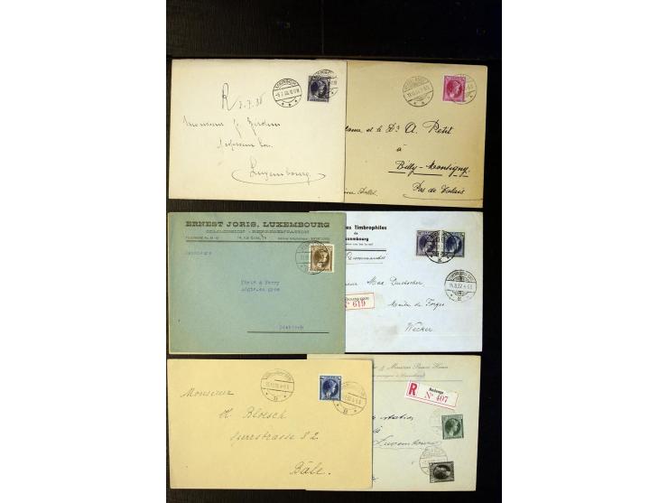 1910/57 (ca.),etwa 270 Briefe und Karten, dabei u.a. gute FDC wie Mi. 423-26 (2), 468-73 (2), 478-83 und 488-89