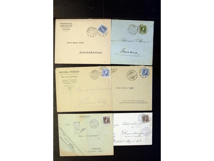 1910/57 (ca.),etwa 270 Briefe und Karten, dabei u.a. gute FDC wie Mi. 423-26 (2), 468-73 (2), 478-83 und 488-89