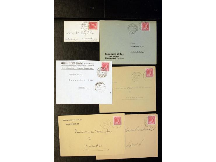 1910/57 (ca.),etwa 270 Briefe und Karten, dabei u.a. gute FDC wie Mi. 423-26 (2), 468-73 (2), 478-83 und 488-89