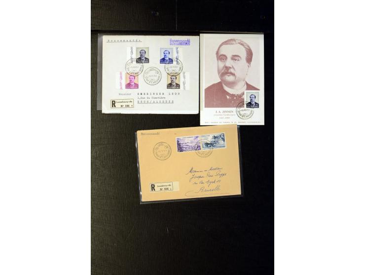 1910/57 (ca.),etwa 270 Briefe und Karten, dabei u.a. gute FDC wie Mi. 423-26 (2), 468-73 (2), 478-83 und 488-89