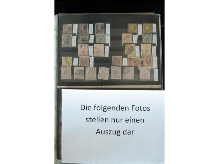 1852/2006, postfrischer, ungebrauchter und gestempelter Bestand mit u.a. Mi.-Nr. 48 (3), 66, 99-100, 132, 543 etc., dazu Bloc