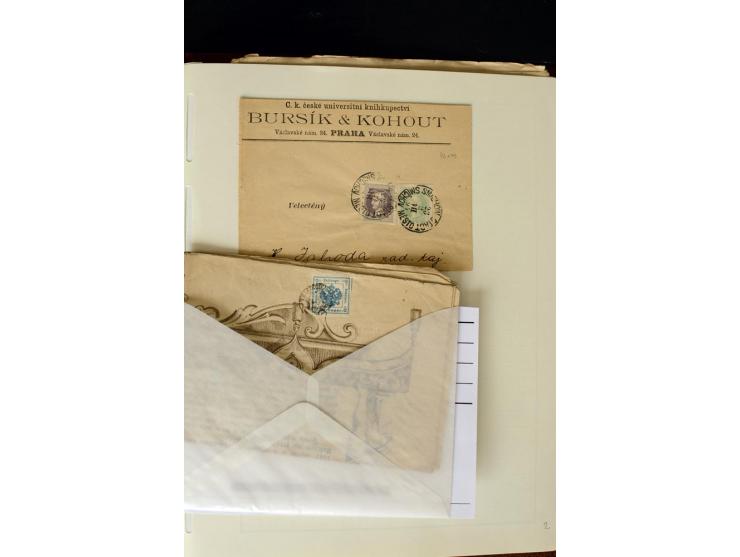 1850/67, vorwiegend gestempelte Sammlung mit über 70 Briefen, dabei vieles mehrfach, u.a. über 180 Werte ex Mi.-Nr. 1-5, dabe