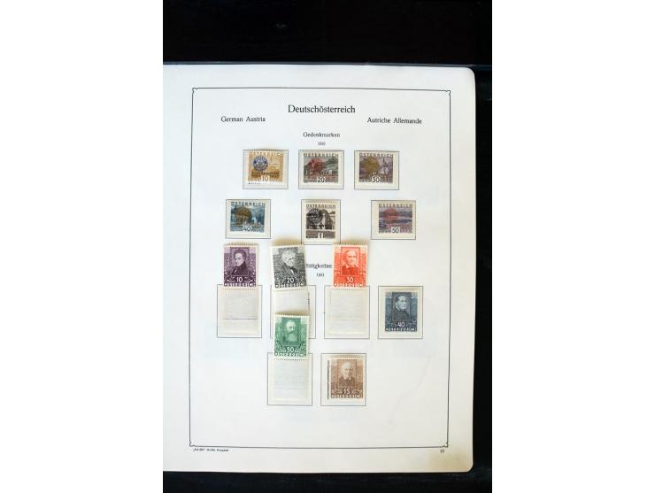1850/1988, postfrische, ungebrauchte und gestempelte Sammlung mit u.a. Mi.-Nr. 161 - 77, 518 - 20, 551 - 54, 555 - 56A, Bl. 1