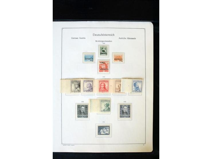 1850/1988, postfrische, ungebrauchte und gestempelte Sammlung mit u.a. Mi.-Nr. 161 - 77, 518 - 20, 551 - 54, 555 - 56A, Bl. 1