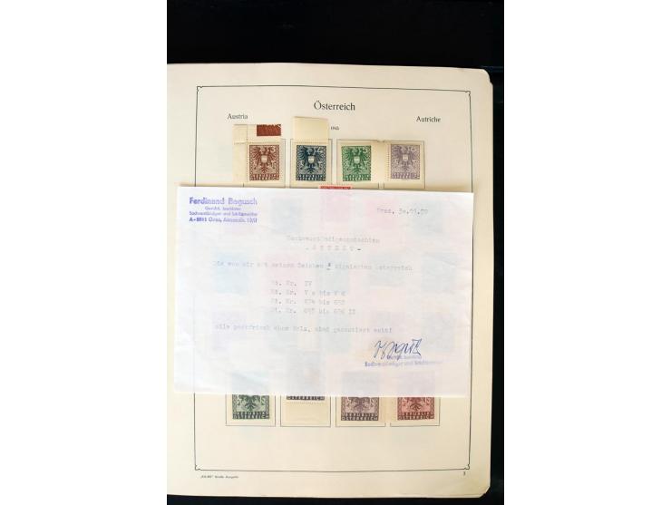 1850/1988, postfrische, ungebrauchte und gestempelte Sammlung mit u.a. Mi.-Nr. 161 - 77, 518 - 20, 551 - 54, 555 - 56A, Bl. 1