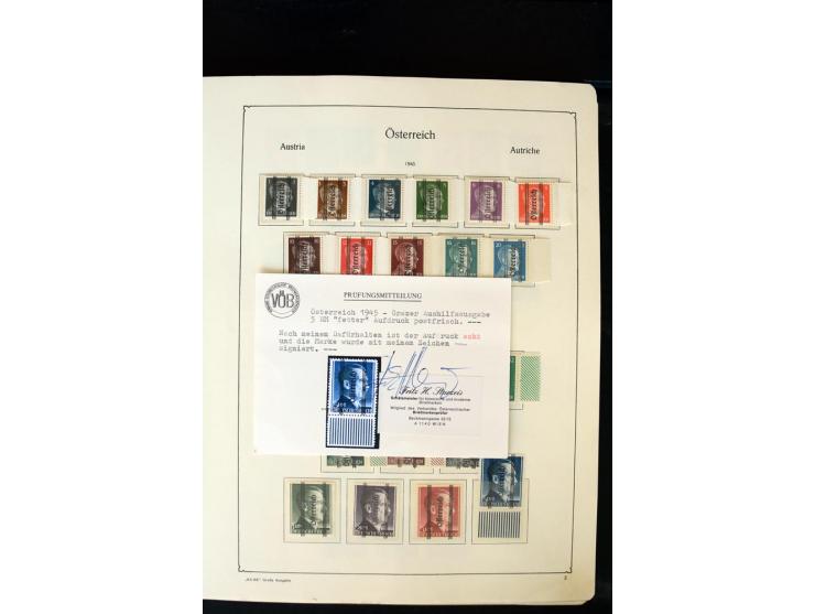 1850/1988, postfrische, ungebrauchte und gestempelte Sammlung mit u.a. Mi.-Nr. 161 - 77, 518 - 20, 551 - 54, 555 - 56A, Bl. 1