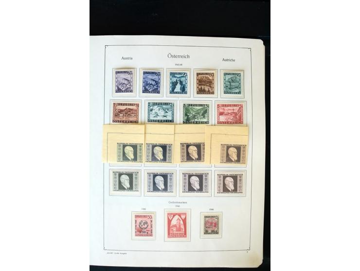 1850/1988, postfrische, ungebrauchte und gestempelte Sammlung mit u.a. Mi.-Nr. 161 - 77, 518 - 20, 551 - 54, 555 - 56A, Bl. 1
