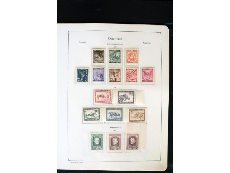 1850/1988, postfrische, ungebrauchte und gestempelte Sammlung mit u.a. Mi.-Nr. 161 - 77, 518 - 20, 551 - 54, 555 - 56A, Bl. 1