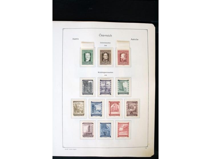 1850/1988, postfrische, ungebrauchte und gestempelte Sammlung mit u.a. Mi.-Nr. 161 - 77, 518 - 20, 551 - 54, 555 - 56A, Bl. 1