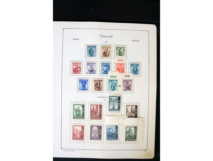 1850/1988, postfrische, ungebrauchte und gestempelte Sammlung mit u.a. Mi.-Nr. 161 - 77, 518 - 20, 551 - 54, 555 - 56A, Bl. 1