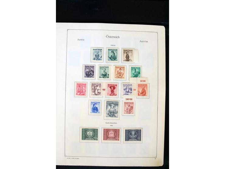 1850/1988, postfrische, ungebrauchte und gestempelte Sammlung mit u.a. Mi.-Nr. 161 - 77, 518 - 20, 551 - 54, 555 - 56A, Bl. 1