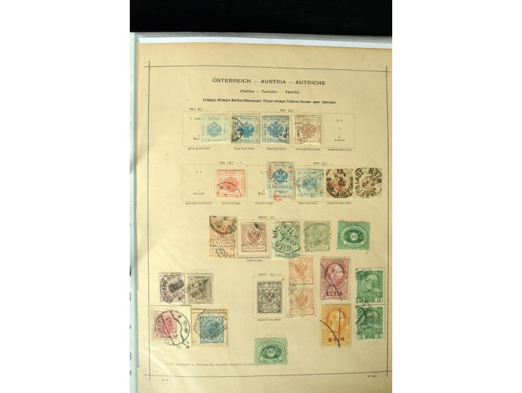 1850/1910, schöne vorwiegend gestempelte Sammlung mit vielen guten Ausgaben, teilweise mehrfach, außerdem ein guter Teil Leva