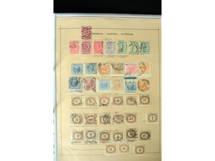 1850/1910, schöne vorwiegend gestempelte Sammlung mit vielen guten Ausgaben, teilweise mehrfach, außerdem ein guter Teil Leva