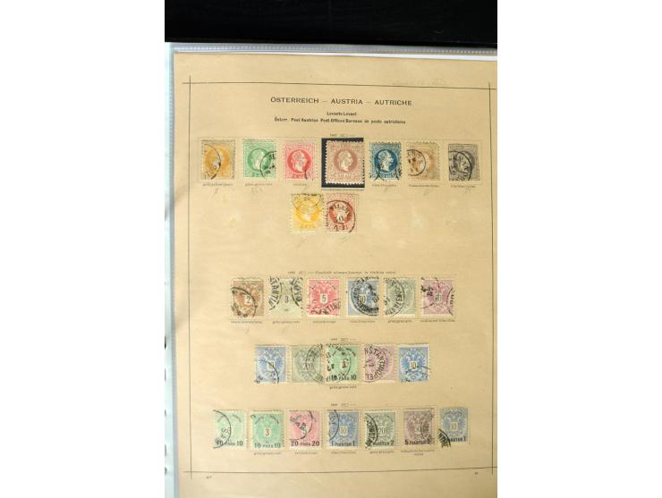 1850/1910, schöne vorwiegend gestempelte Sammlung mit vielen guten Ausgaben, teilweise mehrfach, außerdem ein guter Teil Leva
