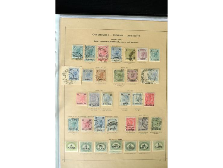 1850/1910, schöne vorwiegend gestempelte Sammlung mit vielen guten Ausgaben, teilweise mehrfach, außerdem ein guter Teil Leva