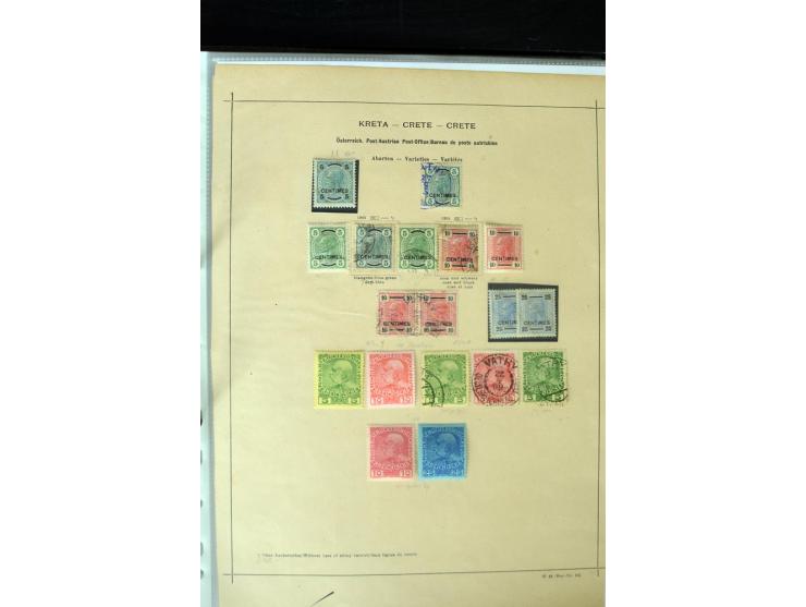 1850/1910, schöne vorwiegend gestempelte Sammlung mit vielen guten Ausgaben, teilweise mehrfach, außerdem ein guter Teil Leva