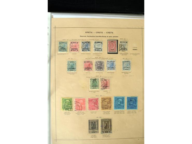 1850/1910, schöne vorwiegend gestempelte Sammlung mit vielen guten Ausgaben, teilweise mehrfach, außerdem ein guter Teil Leva