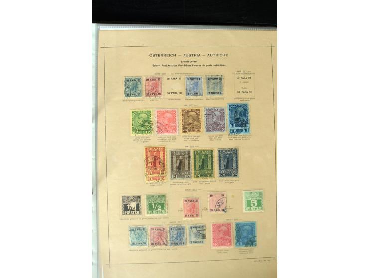 1850/1910, schöne vorwiegend gestempelte Sammlung mit vielen guten Ausgaben, teilweise mehrfach, außerdem ein guter Teil Leva