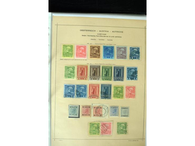 1850/1910, schöne vorwiegend gestempelte Sammlung mit vielen guten Ausgaben, teilweise mehrfach, außerdem ein guter Teil Leva