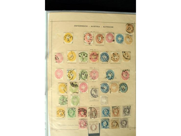 1850/1910, schöne vorwiegend gestempelte Sammlung mit vielen guten Ausgaben, teilweise mehrfach, außerdem ein guter Teil Leva