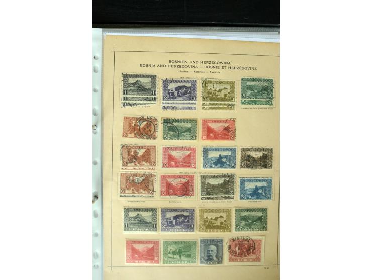 1850/1910, schöne vorwiegend gestempelte Sammlung mit vielen guten Ausgaben, teilweise mehrfach, außerdem ein guter Teil Leva